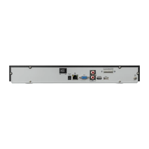 8 kanalų IP registratorius BCS-L-NVR0802-A-4KE. Bendradarbiauja su kameromis iki 8Mpx rezoliucijos