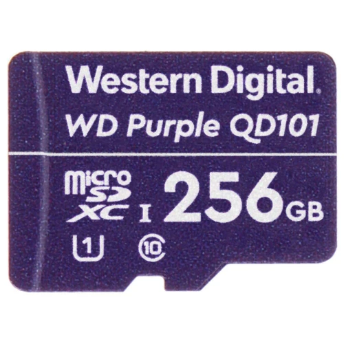 Atminties kortelė SD-MICRO-10/256-WD UHS-I, SDHC 256GB Western Digital