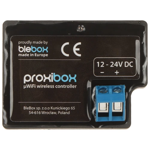 Proksibox / BLEBOX Wi-Fi, 12... 24V DC išmanusis artumo veiksmų paleidėjas
