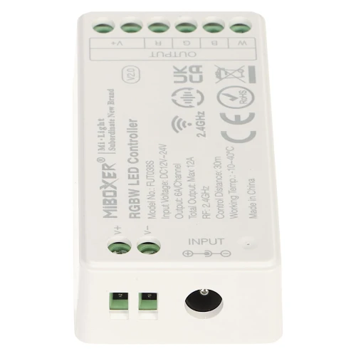 LED apšvietimo valdiklis LED-RGBW-WC/RF2 2.4 GHz, RGBW 12