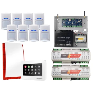 Ropam NeoGSM-IP-64 signalizacijos sistema, Balta, 8x judesio daviklis, žaliuzių ir apšvietimo valdymas, GSM pranešimai, Wifi