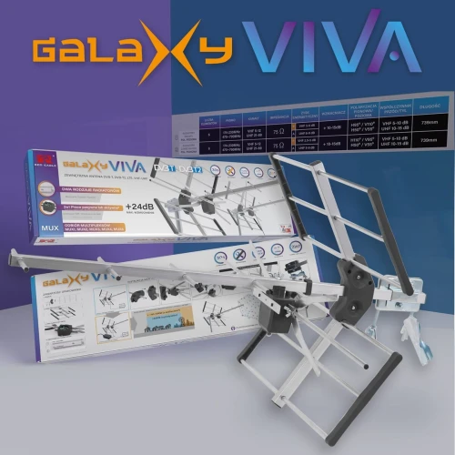 TV palydovinė antena GALAXY VIVA DVB-T lauko