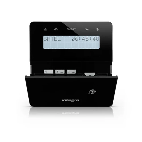 Belaidis LCD manipuliatorius su artimosios prieigos kortelių skaitytuvas Satel INT-KWRL2-BSB