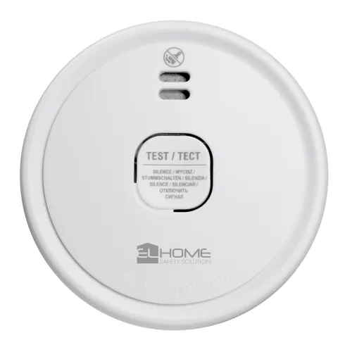 Czujnik dymu EL HOME SD-88A2 - bateryjny 9V DC, czujnik fotooptyczny, żywotność sensora 10 lat