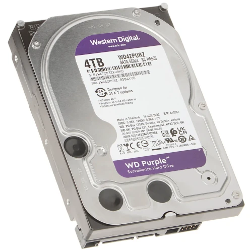 WD Purple 4TB kietasis diskas stebėjimui