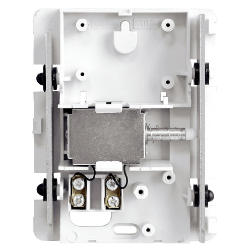 Dviejų tonų durų gongas EURA DB-80G7 ~230V AC šviesiai pilkas, mygtukas DBA-10G7 komplekte