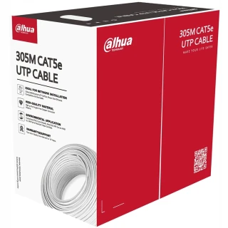 Instaliacinis kabelis, LAN U/UTP kategorija 5E, kartonas 305m