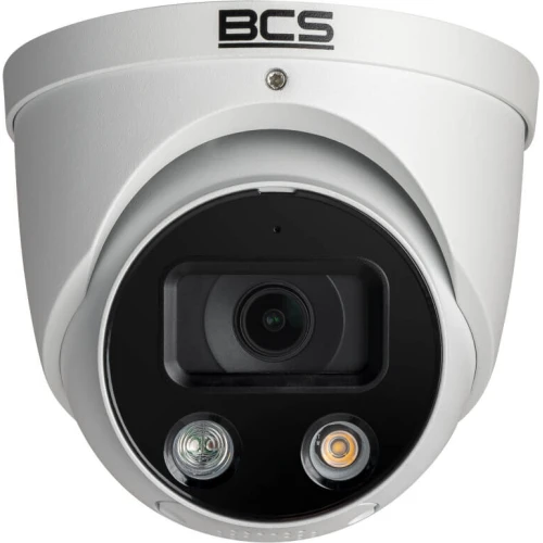 BCS-L-EIP55FCR3L3-AI1(2) kupolinė 5Mpx IP kamera su šviesos ir garso signalizacija
