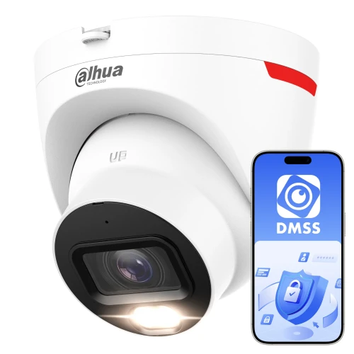 Dahua IPC-HDW2849T-S-LED-0280B-PRO kupolinė IP kamera, WizColor