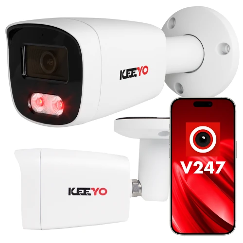 IP vamzdelinė kamera 5Mpx IR25m KEEYO LV-V-IP5M25TF-B
