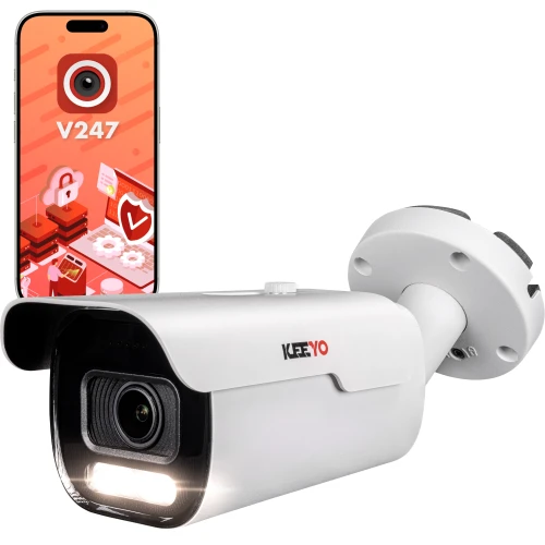 IP vamzdinė kamera KEEYO LV-V-IP5M5AF-DL 5Mpx, motozoom