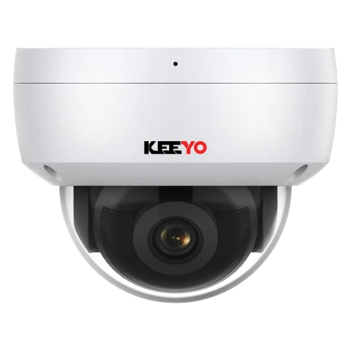IP kupolinė vandalams atspari kamera KEEYO LV-V-IP8M30DF-IK 8Mpx, IR 30m, IK10, išmaniosios funkcijos