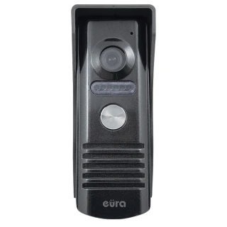 Modulinė išorinė EURA VDA-11A3 EURA CONNECT vienų šeimos namų vaizdo durų telefonas, grafito spalvos, balta šviesa
