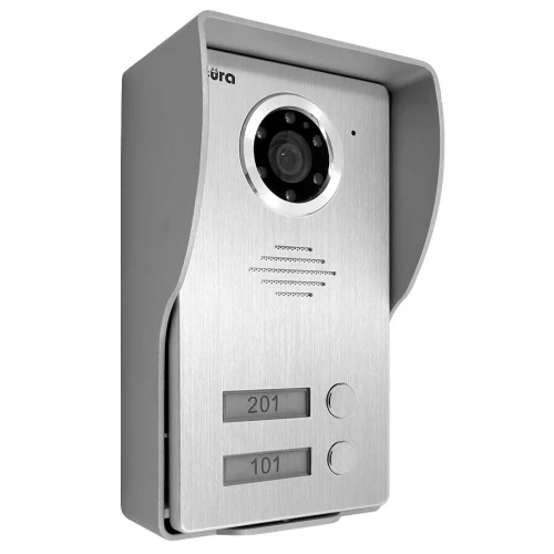 Modulinė išorinė EURA VDA-23A3 EURA CONNECT dviejų šeimų vaizdo durų telefonas