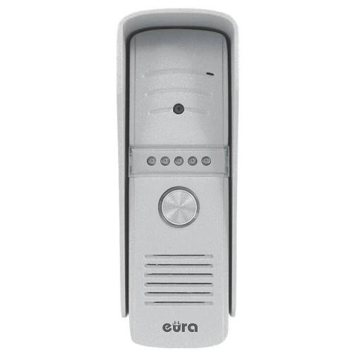 Modulinė išorinė EURA VDA-79A3 EURA CONNECT vienų šeimos vaizdo durų telefonas, pilka spalva