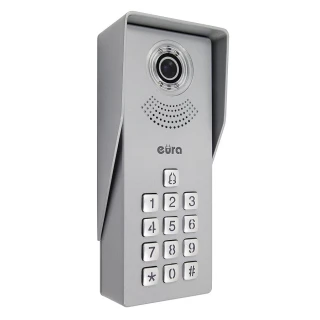 Modulinė išorinė EURA VDA-81A3 EURA CONNECT vienų šeimos namų vaizdo durų telefonas su šifravimo įrenginiu