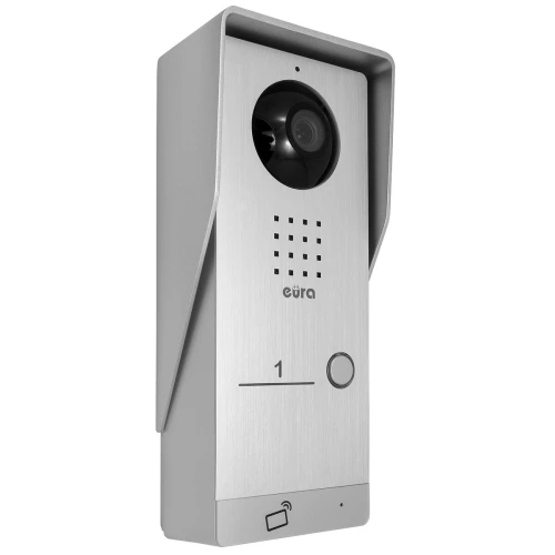 Modulinis išorinis EURA VDA-91A3 EURA CONNECT vienų šeimos namų vaizdo durų telefonas su artumo skaitytuvu
