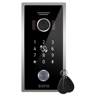 EURA VDA-51C5/P išorinė videodomofono kasetė - 1080p. kamera, RFID skaitytuvas