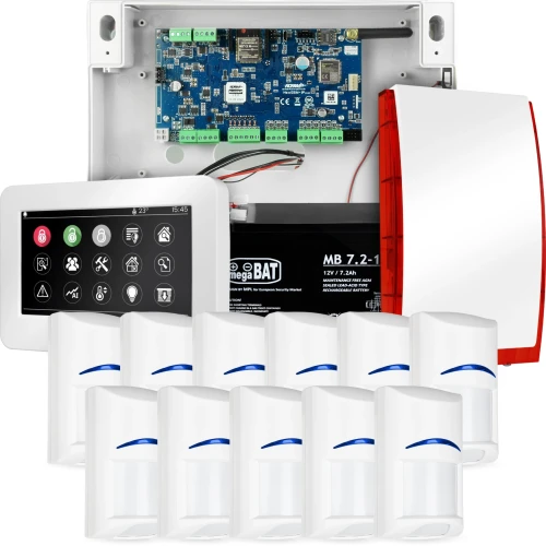 Alarmo rinkinys Ropam NeoGSM-IP 11 x Bosch jutiklis Liesti valdiklis TPR-4WS Wifi GSM