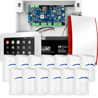 Alarmo rinkinys Ropam NeoGSM-IP 13 x Bosch jutiklis Liesti valdiklis TPR-4WS Wifi GSM