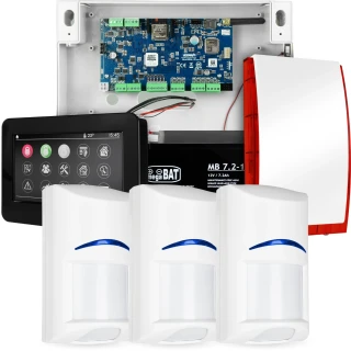 NeoGSM-IP signalizacijos sistema, Juoda, 3x jutiklis, GSM pranešimas, Wifi