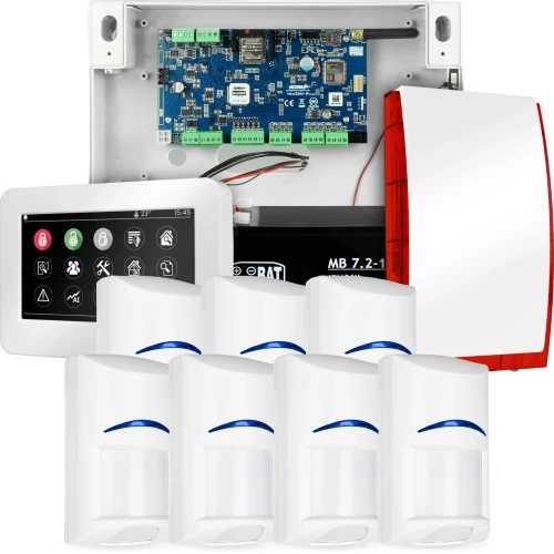 NeoGSM-IP signalizacijos sistema, Balta, 7x jutiklis, GSM pranešimas, Wifi