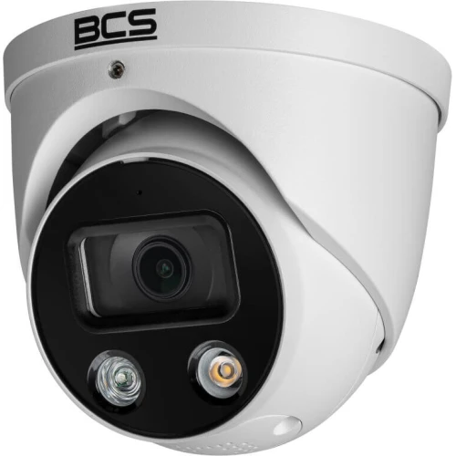 8Mpx BCS-L-EIP58FCR3L3-AI1(2) kupolinė IP kamera su šviesos ir garso signalizacija