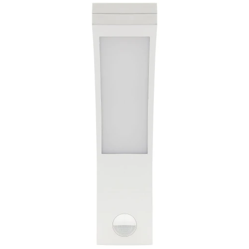 EL HOME ML-20B7 White - išorinė LED sienos lemputė su judesio sensoriumi, saulėlydžio ir PIR sensoriais