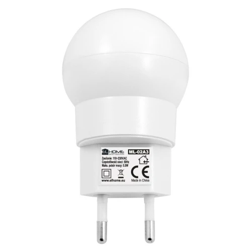 EL Home ML-02A3 ~230V kištuko LED naktinė lemputė