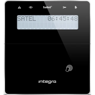Belaidis LCD manipuliatorius su artimosios prieigos kortelių skaitytuvu Satel INT-KWRL-BSB