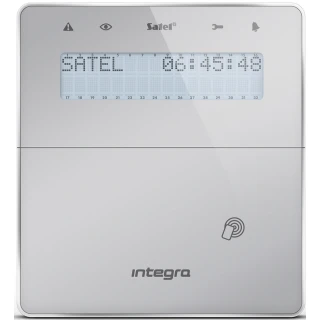 Belaidis LCD manipuliatorius su artimosios prieigos kortelių skaitytuvu Satel INT-KWRL-SSW
