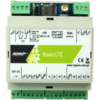 LTE 2G/4G komunikacijos modulis, 12V/DC, BasicLTE-D4M Ropam