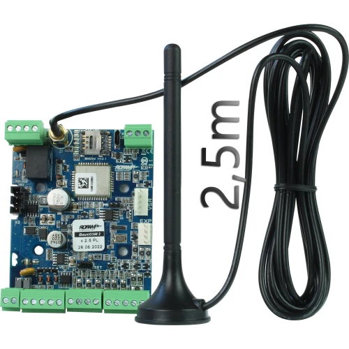 GSM pranešimų ir valdymo modulis Ropam BasicGSM 2 + antena AT-GSM-MAG