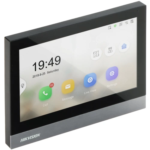 Hikvision DS-KH8380-WTE1 vaizdo domofono monitorius, jutiklinis ekranas, LCD, WiFi, PoE, SD lizdas