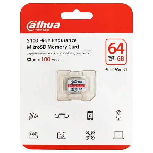 Atminties kortelė TF-S100/64GB microSD UHS-I DAHUA