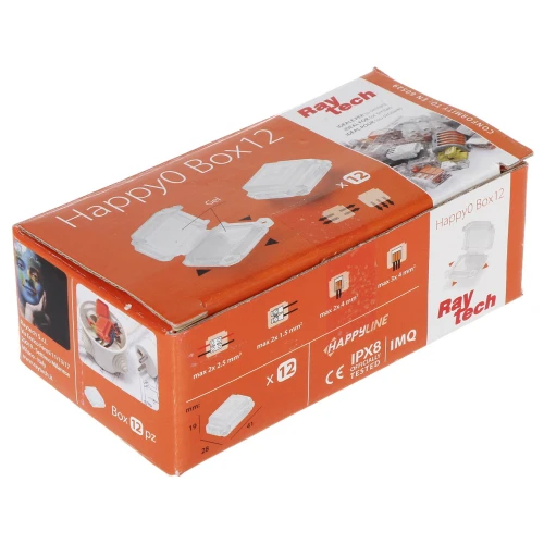 Sujungimo dėžutė GELBOX HAPPY-0-BOX12 IP68 RayTech
