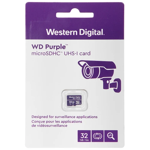 Atminties kortelė SD-MICRO-10/32-WD UHS-I, SDHC 32GB Western Digital