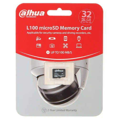 Atminties kortelė TF-L100-32GB microSD UHS-I, SDHC 32GB DAHUA