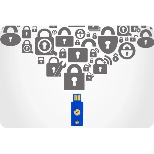 Yubico SecurityKey NFC - U2F FIDO/FIDO2 aparatinis raktas
