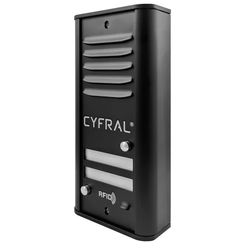 CYFRAL analoginis panelis 2-būstų COSMO R2 juodas