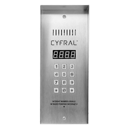 CYFRAL PC-3000R siauras skaitmeninis panelis su RFiD skaitytuvu, paviršinis montavimas