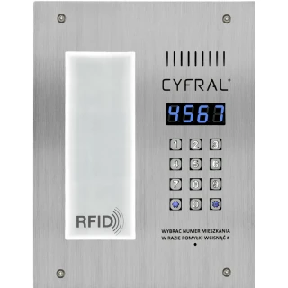 Cyfral PC-3000RL skaitmeninis panelis su artimosios RFID žymeklių skaitytuvu