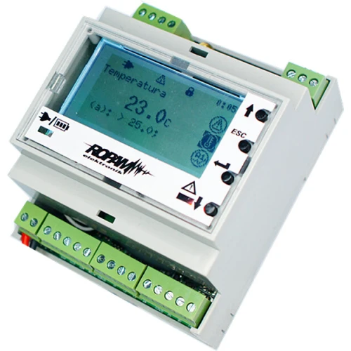 MultiGSM-LCD-HMI-D4M-2 panelė DIN bėgio korpusuose", kuris yra kategorijoje 'Sistemos signalizacijos / Priedai'