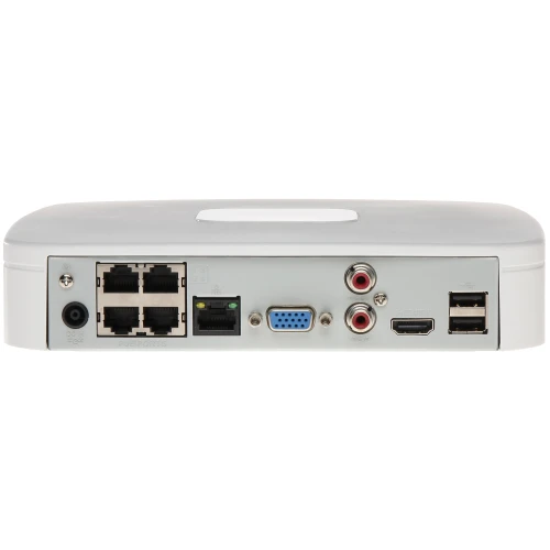 IP įrašytuvas NVR4104-P-4KS2/L 4 kanalai +4-portų POE switch DAHUA