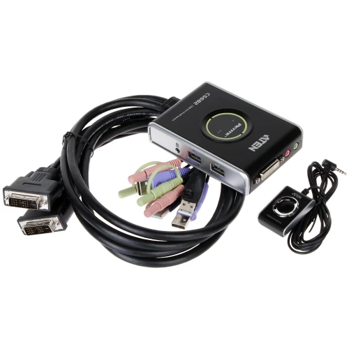 DVI + USB jungiklis CS-682