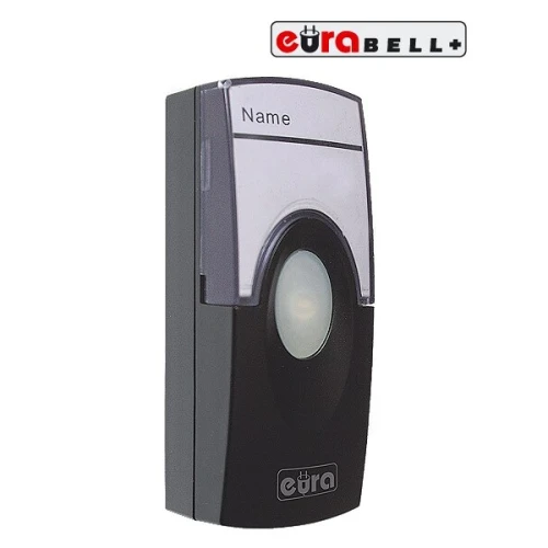 Išorinis mygtukas varpaičiams EURA BELL+ WDA-02A3 juodas
