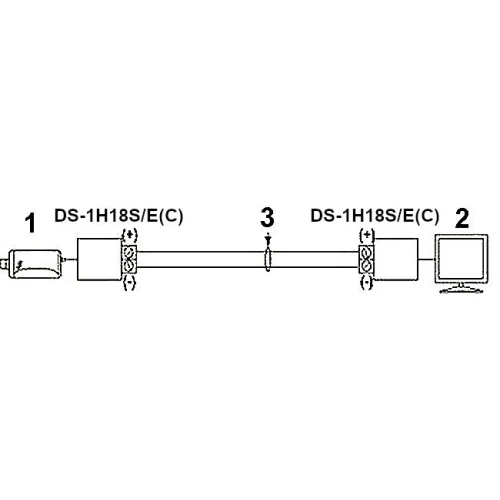 DS-1H18S/E(C) Hikvision vaizdo transformatorius