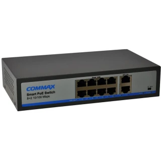 CIOT-H8L2 COMMAX IP 8 POE 2 UPLINK 10-portų perjungiklis