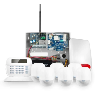 DSC GTX2 6x jutiklis, LCD panelė, mobilioji programėlė signalizacijos sistema