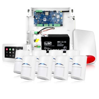 NeoGSM-IP signalizacijos sistema, Balta, 8x daviklis, GSM pranešimai, Wifi